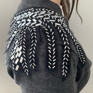 Mexx Sweater, embellished shoulder.  Fits Small